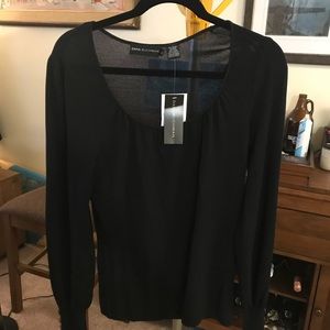 Dana Buchman sweater with cuff detail